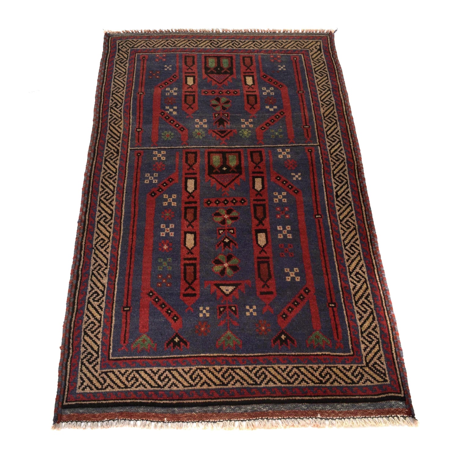Tribal Baloch Rug 2' 8" x 4' 7" (ft) - No. B16090