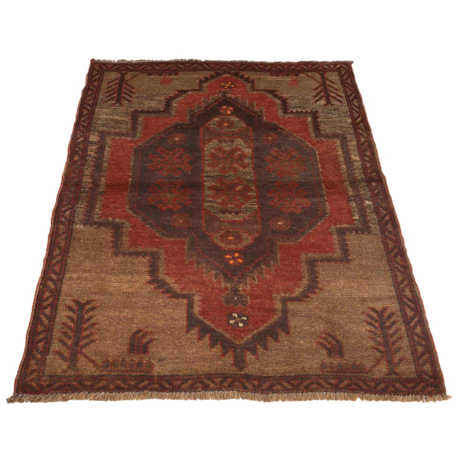 Hand Knotted Overdyed Rug 2' 9 x 4' 3 (ft) - No. B16249