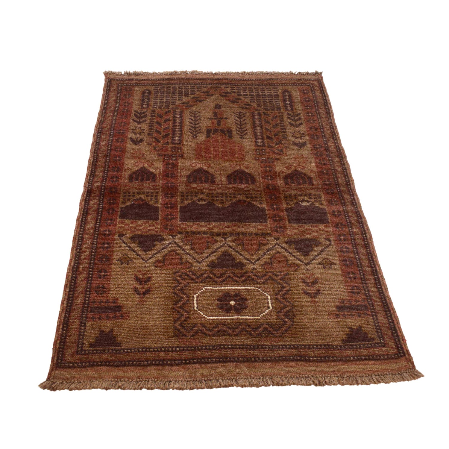 Hand Knotted Overdyed Rug 2' 8 x 4' 4 (ft) - No. B16282