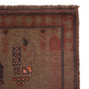 Hand Knotted Overdyed Rug 3' 0 x 4' 4 (ft) - No. B16287