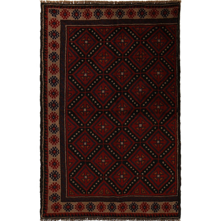 Handmade Baluchi Rug 2' 6 x 4' 3 (ft) - No. B16978