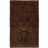 Hand Knotted Overdyed Rug 2' 7 x 4' 6 (ft) - No. B16989