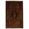 Hand Knotted Overdyed Rug 2' 9 x 4' 2 (ft) - No. B17034