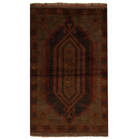Hand Knotted Overdyed Rug 2' 8 x 4' 4 (ft) - No. B17037