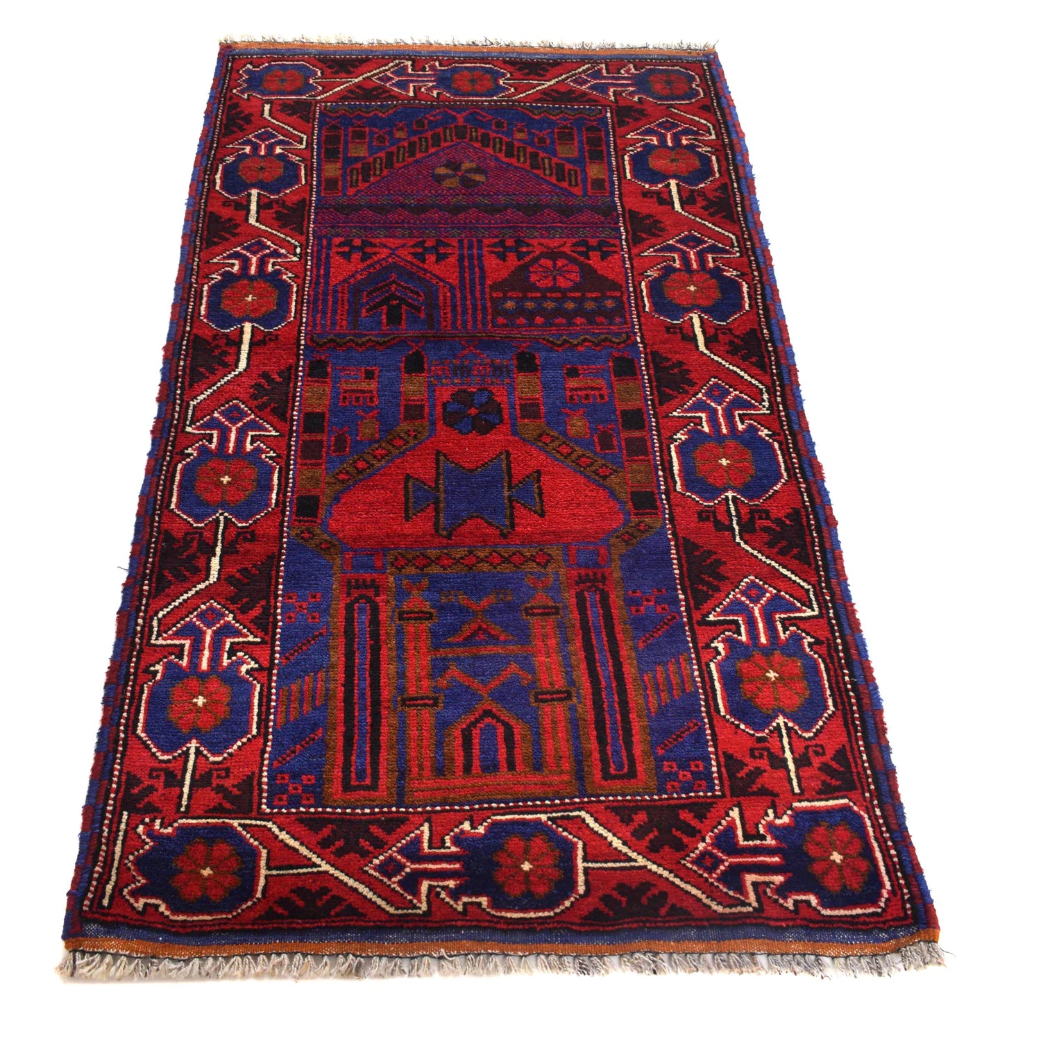 Prayer Rug 2' 10" x 4' 11" (ft) - No. B17644