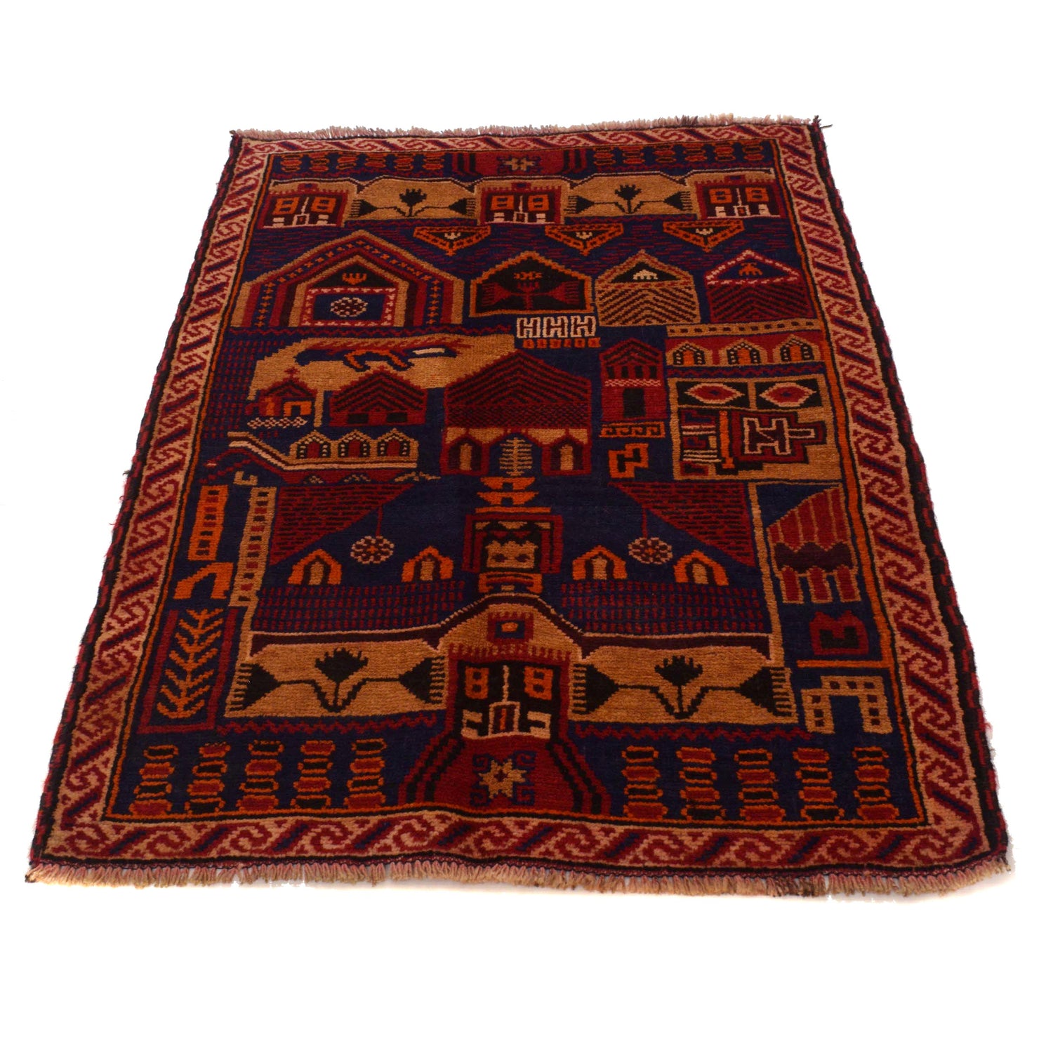 Small Prayer Rug 3' 1" x 4' 8" (ft) - No. B17878