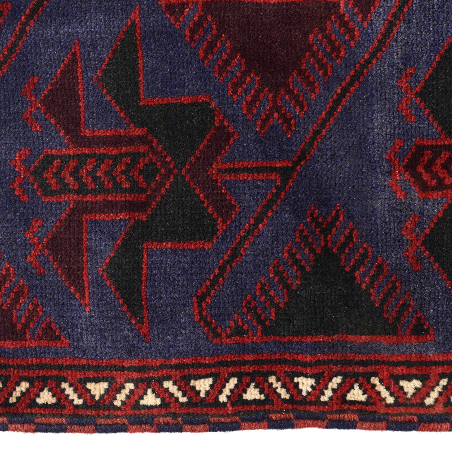 Hand Knotted Baluchi Rug 2' 7 x 4' 2 (ft) - No. B18257