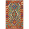 Handmade Vegetable Kilim 2' 6 x 4' 2 (ft) - No. B18704