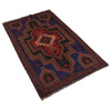 Tribal Baloch Rug 3' 0 x 4' 7 (ft) - No. B18807