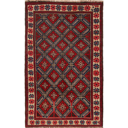 Baluch Small Size Rug 2' 7 x 4' 5 (ft) - No. B18836