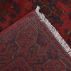 Maroon Color Khal Mohammadi Rug 3' 4 x 4' 8 (ft) - No. B18855