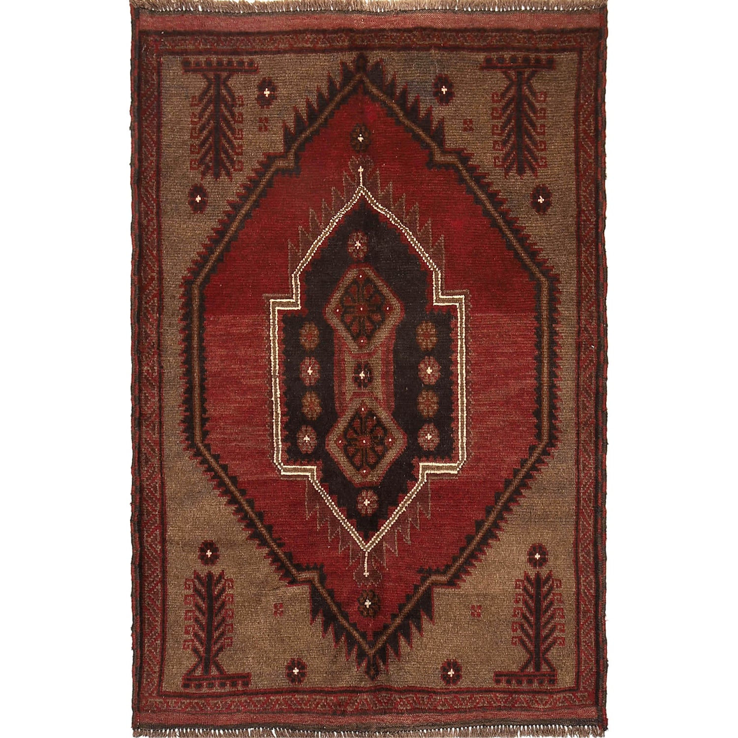 Hand Knotted Overdyed Rug 2' 7 x 4' 5 (ft) - No. B19261