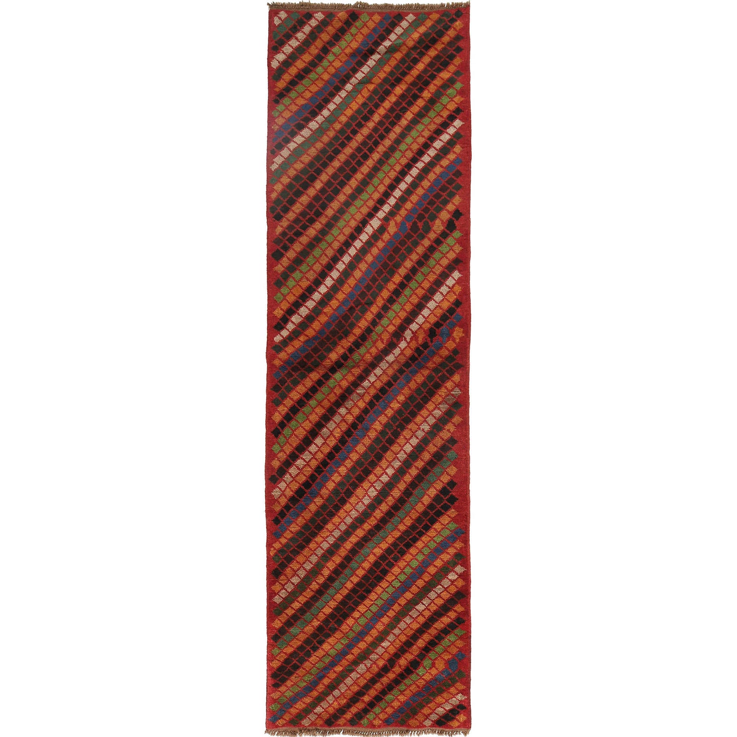 Hand Knotted Baluchi Runner 2' 6 x 9' 8 (ft) - No. B19287