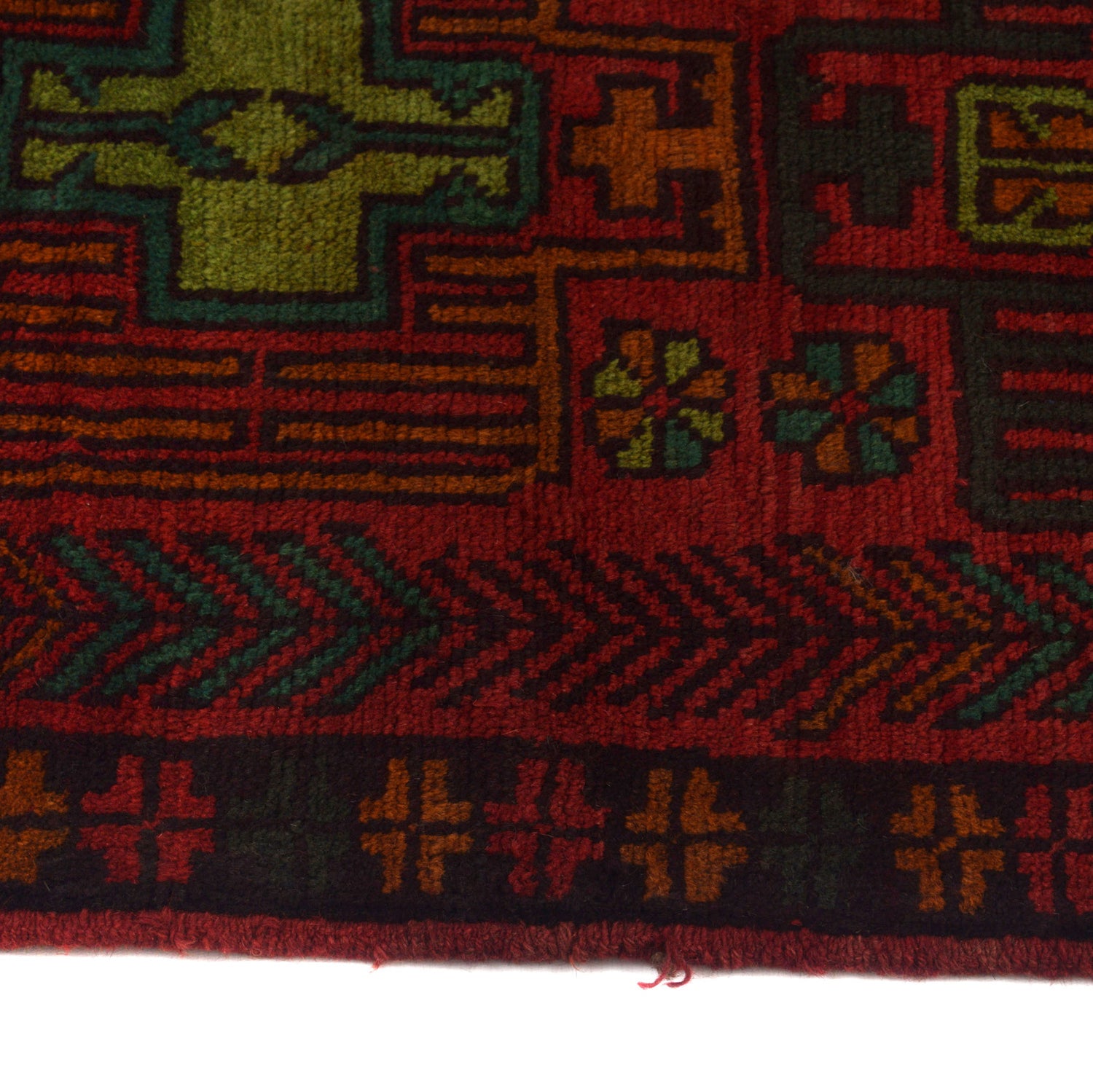 Red Baluchi Runner 2' 6 x 10' 0 (ft) - No. B19300