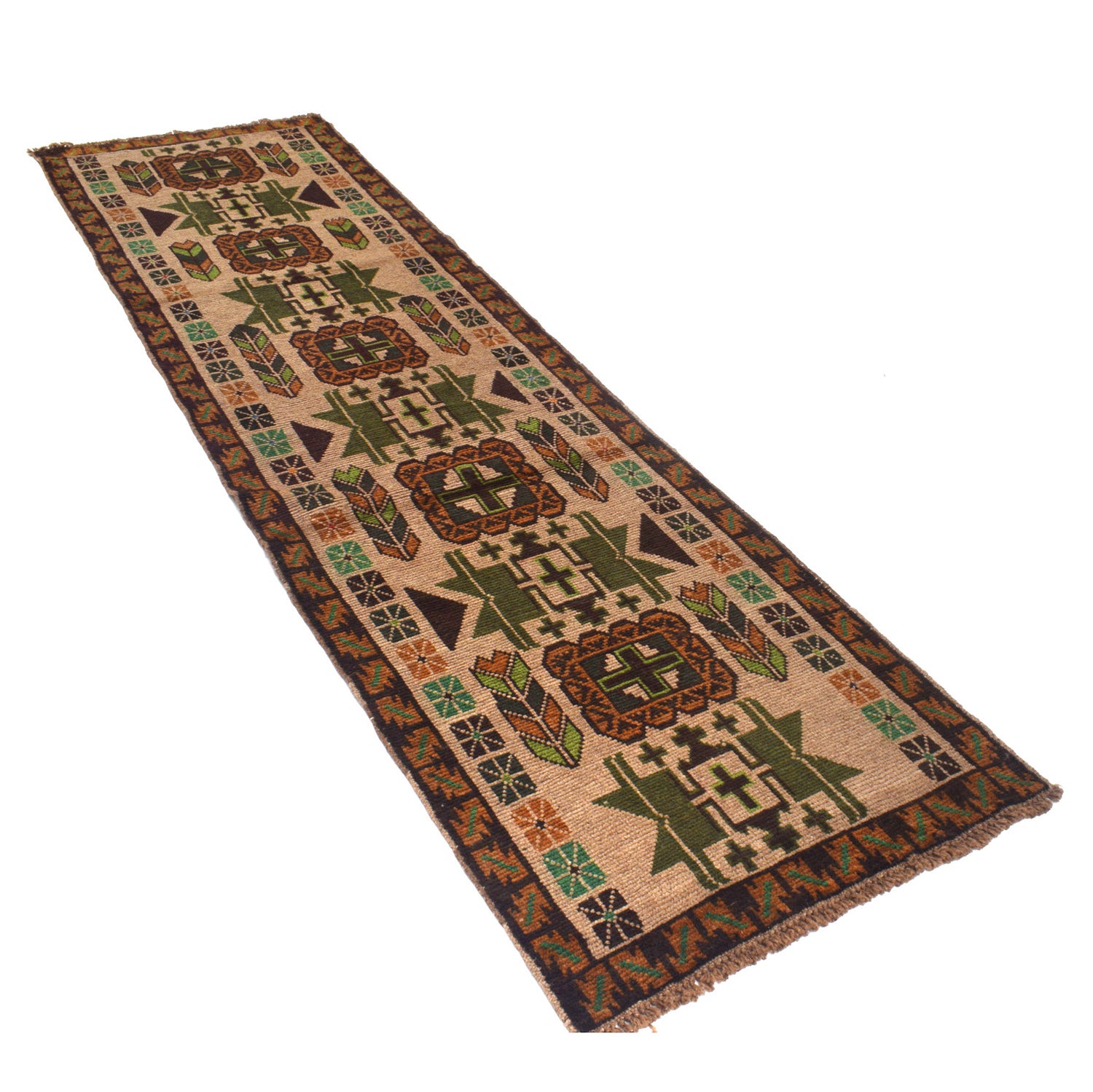 Handmade Baluchi Runner 2' 6 x 9' 5 (ft) - No. B19304