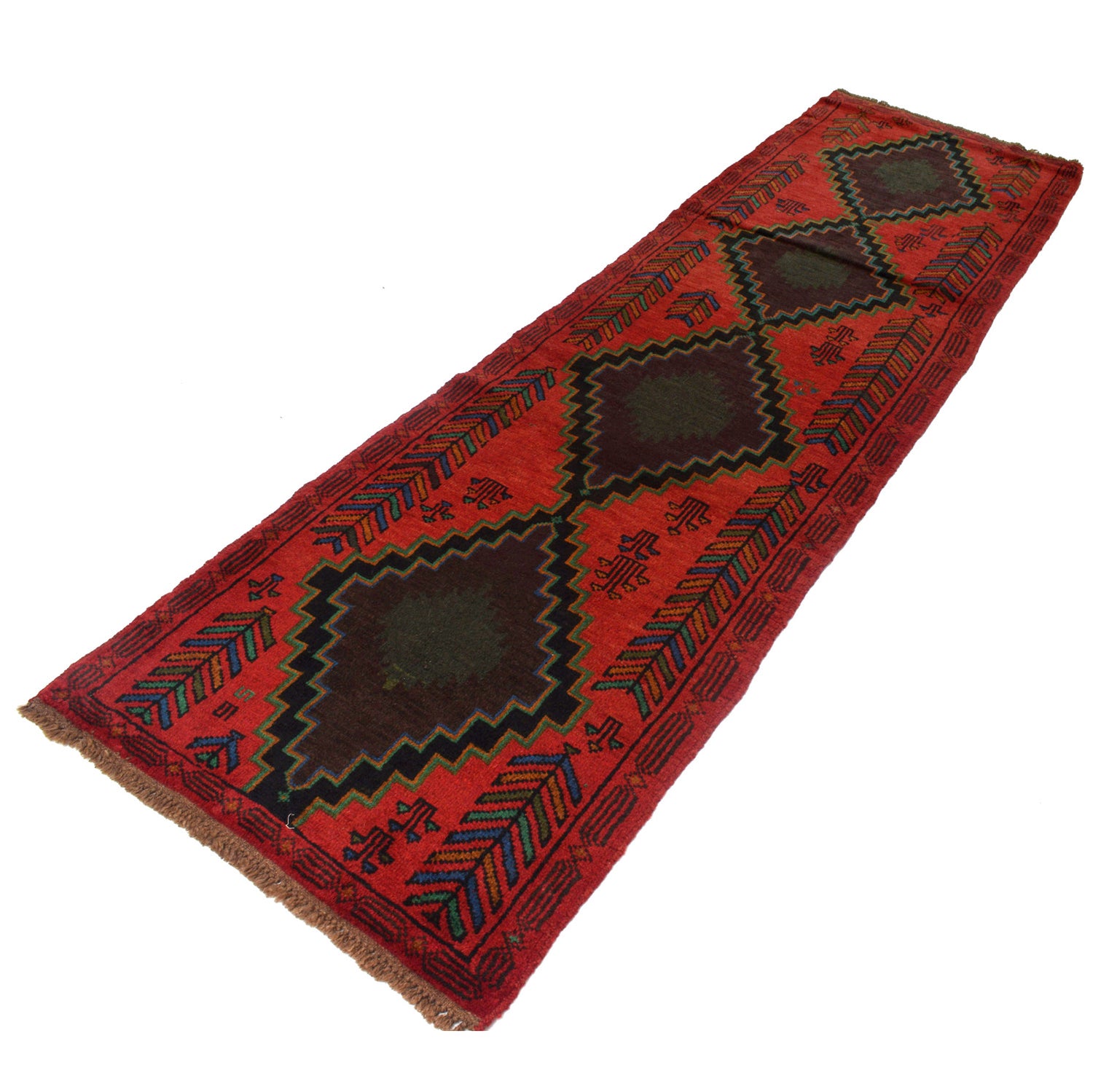 Handmade Baluchi Runner 2' 7 x 9' 7 (ft) - No. B19305