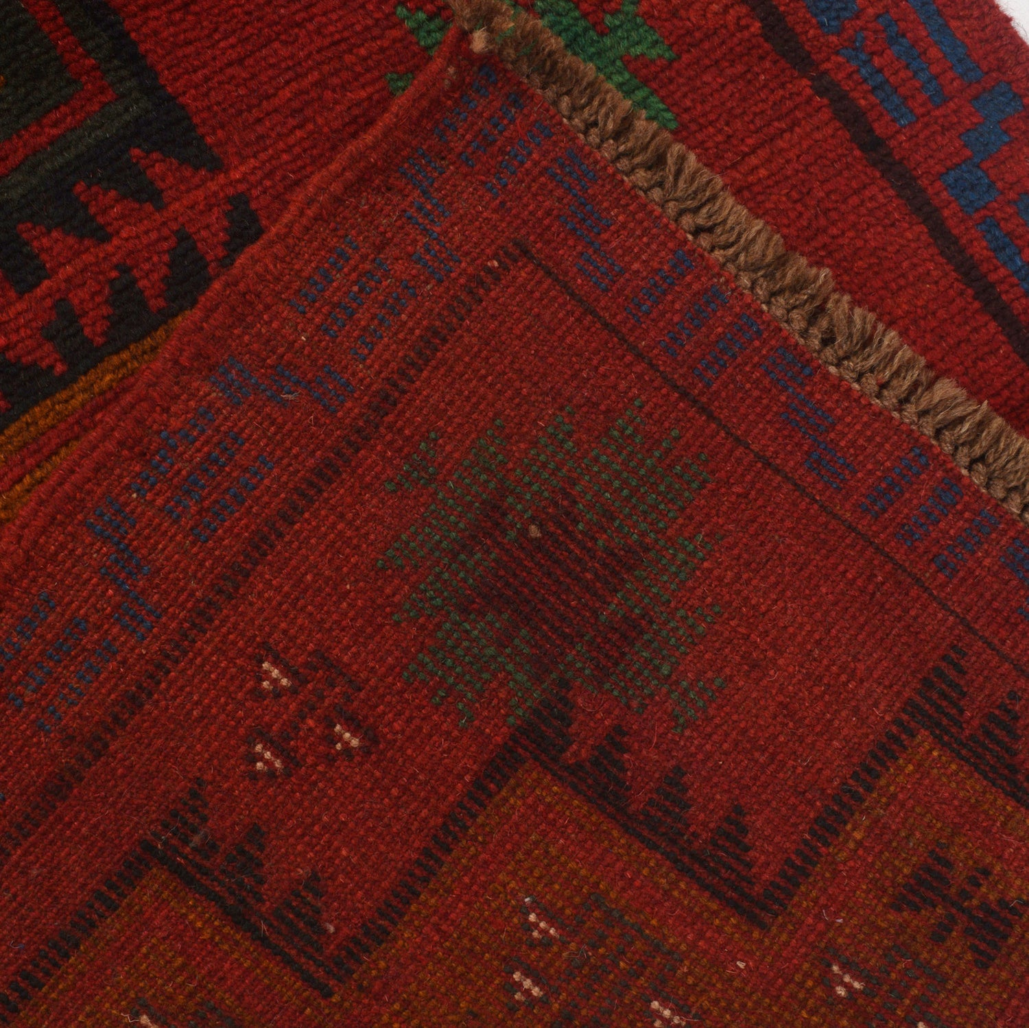 Red Baluchi Runner 2' 4 x 9' 6 (ft) - No. B19437