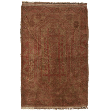 Handmade Overdyed Rug 2' 9 x 4' 4 (ft) - No. B19635