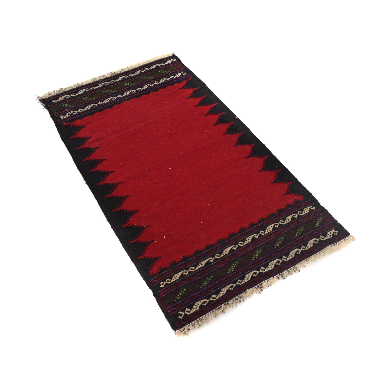 Red Color Table Sheet Kelim 2' 0 x 3' 7 (ft) - No. B19870