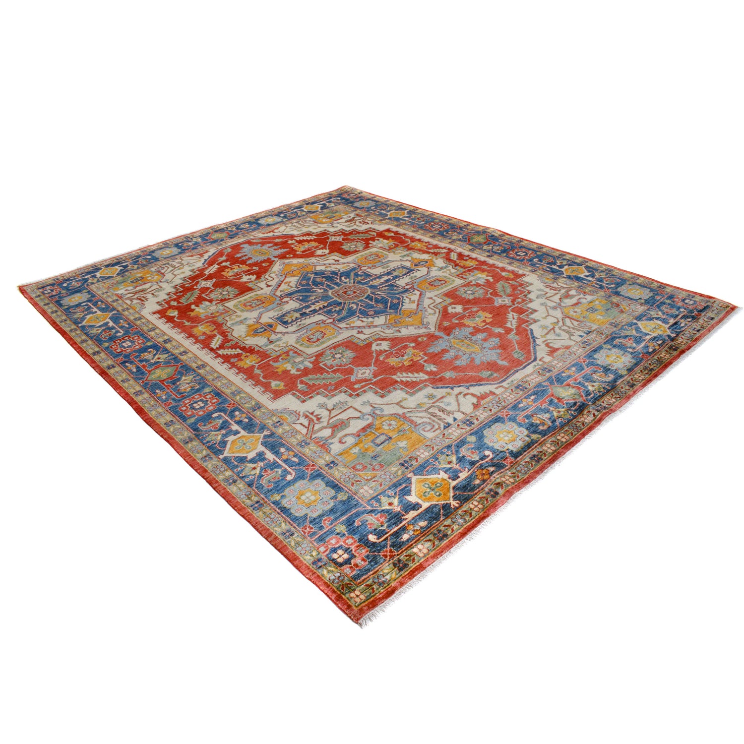 Hand Knotted Persian Design Heriz Rug 8' 1" x 9' 9" (ft) - No. B19906