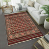 White Sumak Kilim 4' 1 x 5' 9 (ft) - No. B19997