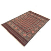 White Sumak Kilim 4' 1 x 5' 9 (ft) - No. B19997