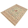 White Sumak Kilim 4' 0 x 5' 7 (ft) - No. B20001