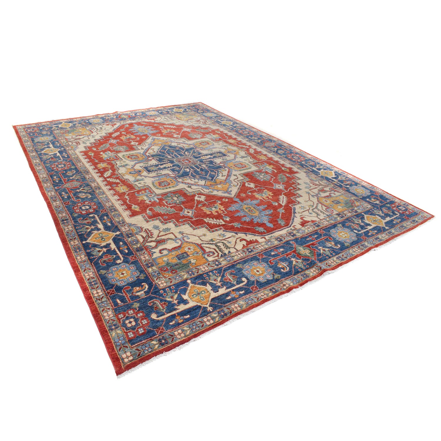 Hand Knotted Persian Design Heriz Rug 8' 11" x 12' 0" (ft) - No. B20009