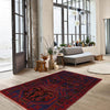 Tribal Baloch Rug 3' 4 x 5' 3 (ft) - No. B20085