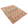 Handmade Vegetable Kilim 4' 5 x 5' 4 (ft) - No. B20106