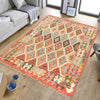 Handmade Vegetable Kilim 4' 5 x 5' 4 (ft) - No. B20106