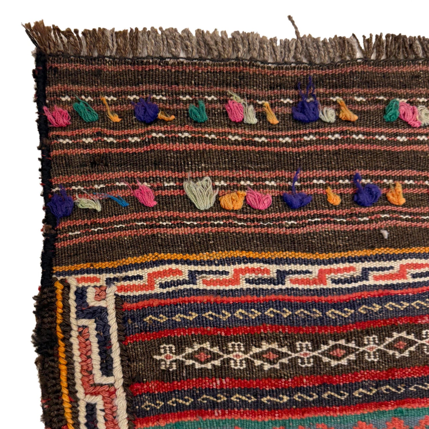 Bedroom Flatweave Kilim 4' 7" x 6' 11" (ft) - No. B20249