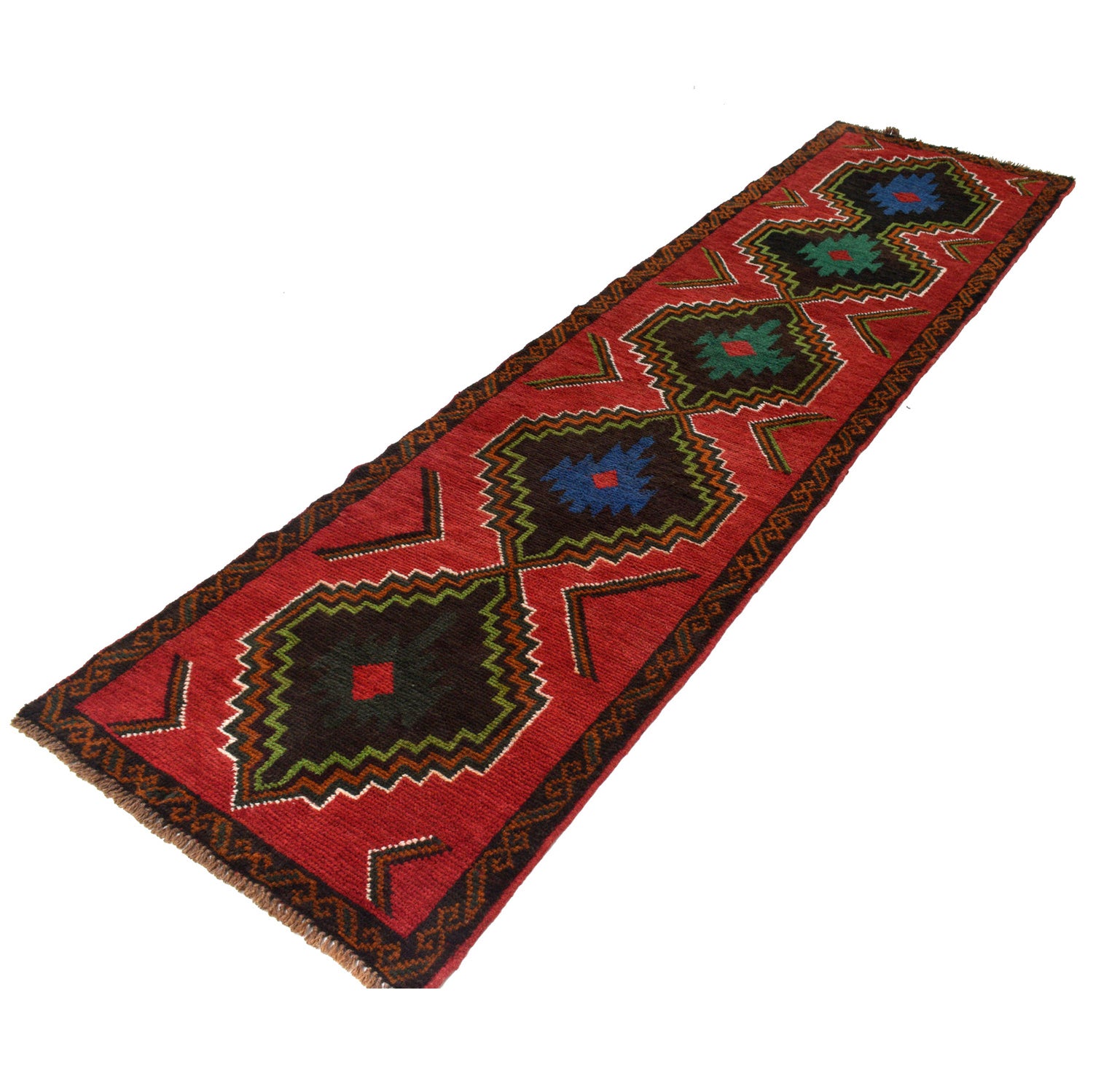 Red Baluchi Runner 2' 5 x 9' 9 (ft) - No. B20275