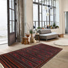 Bedroom Flatweave Kilim 4' 5" x 7' 7" (ft) - No. B20312