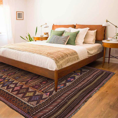 Bedroom Flatweave Kilim 4' 11" x 7' 8" (ft) - No. B20313