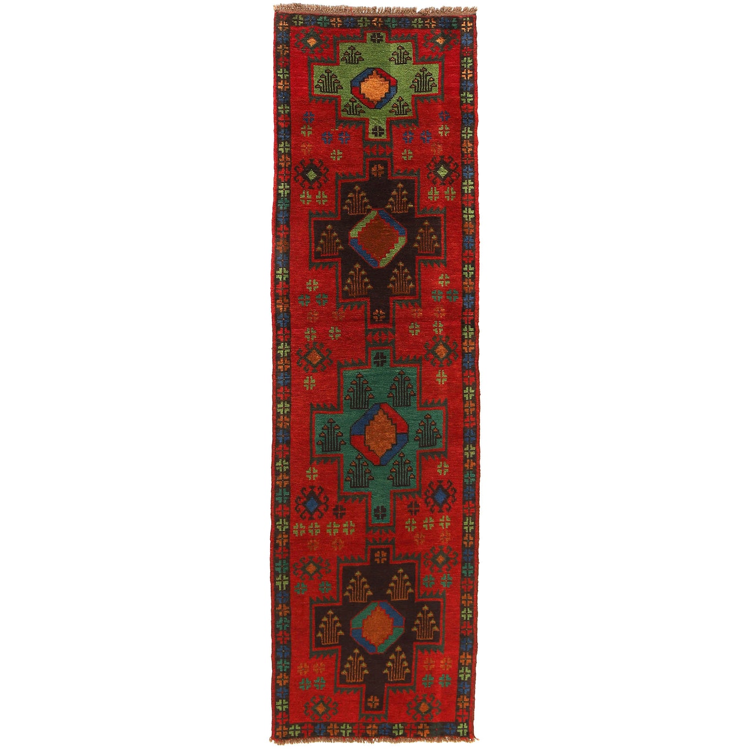 Red Baluchi Runner 2' 5 x 9' 2 (ft) - No. B20344