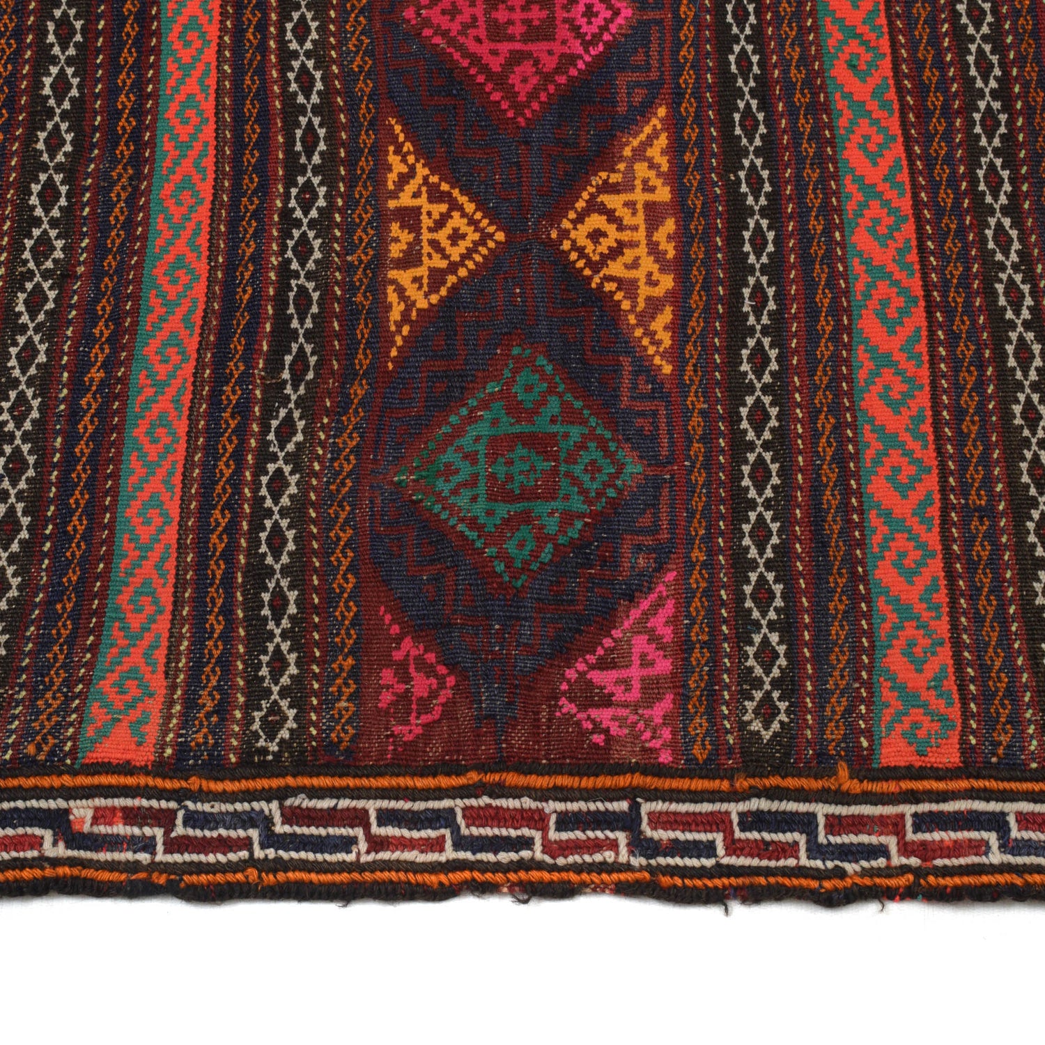 Medium Size Dhurrie Kelim 4' 5" x 7' 12" (ft) - No. B20352