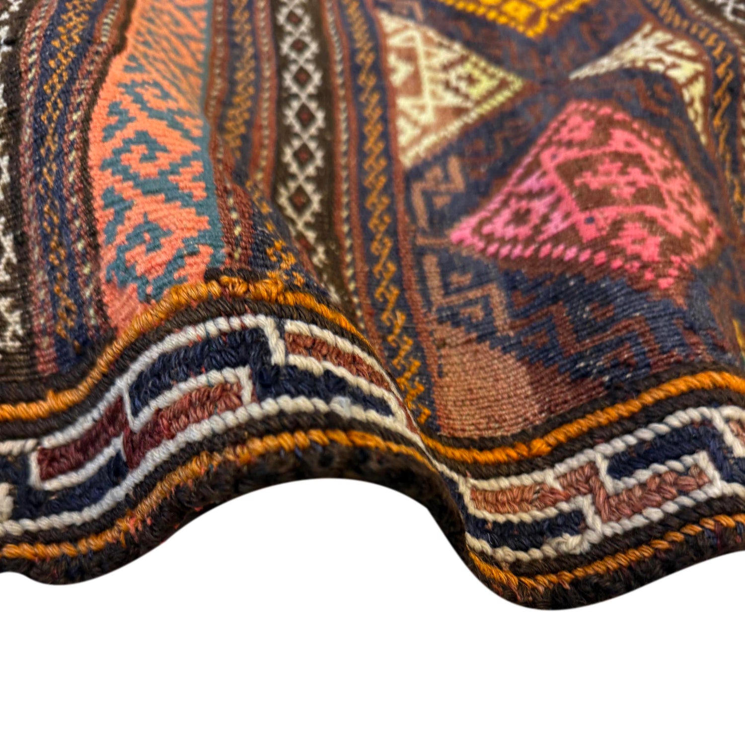 Medium Size Dhurrie Kelim 4' 5" x 7' 12" (ft) - No. B20352