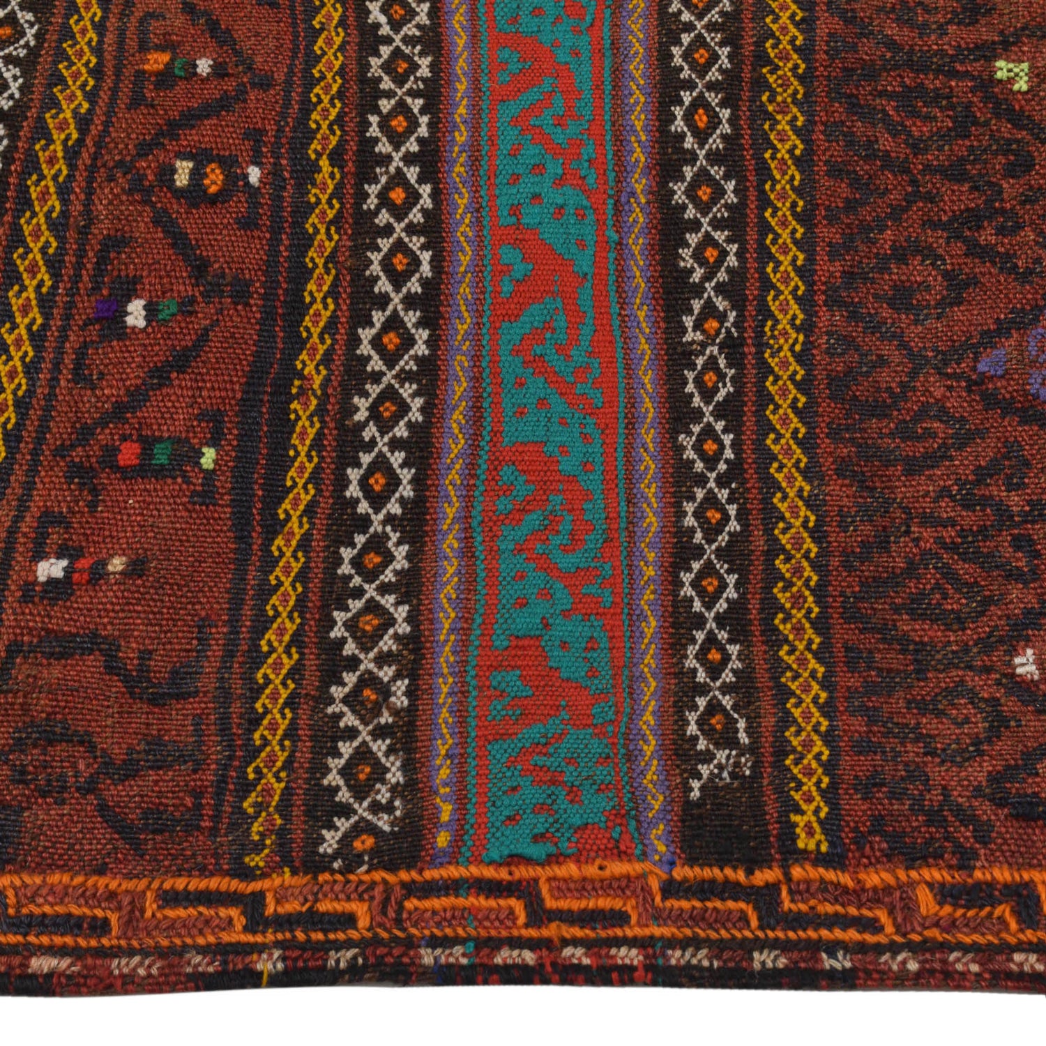 Medium Size Dhurrie Kelim 4' 6" x 8' 0" (ft) - No. B20353