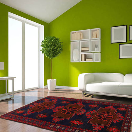 Tribal Baloch Rug 4'5 x 7' 1 (ft) - No. b20371