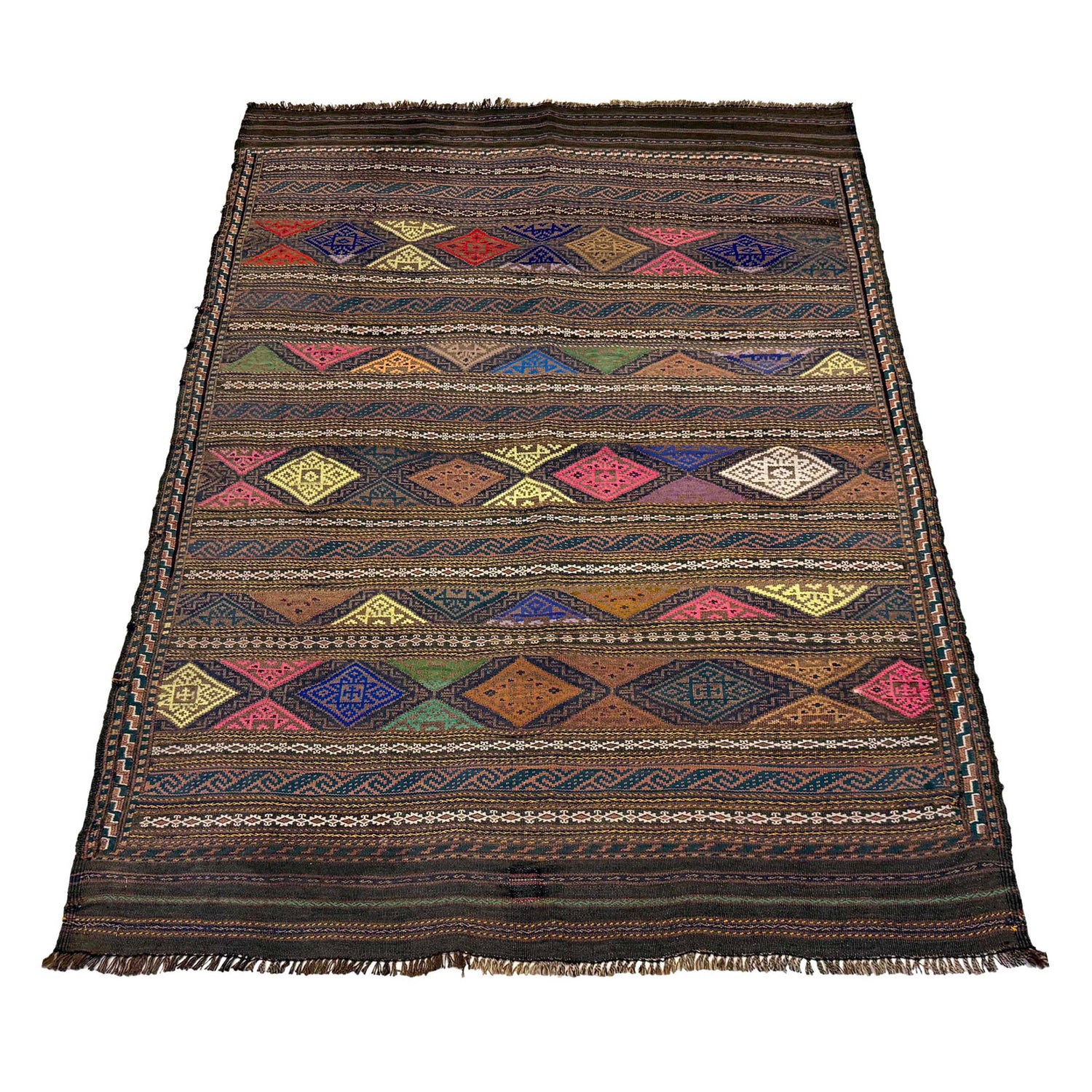 Medium Size Dhurrie Kelim 3' 6 x 5' 1 (ft) - No. B20391