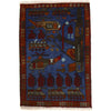 Handmade War Rug 2' 0 x 2' 8 (ft) - No. B20466