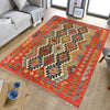 Handmade Vegetable Kilim 4' 3 x 5' 6 (ft) - No. B20532