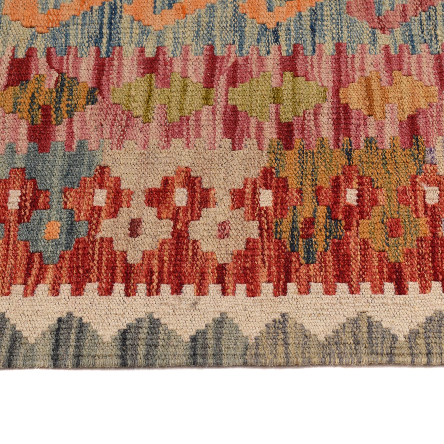 Handmade Vegetable Kilim 6´ 0 x 8' 2 (ft) - No. B20574