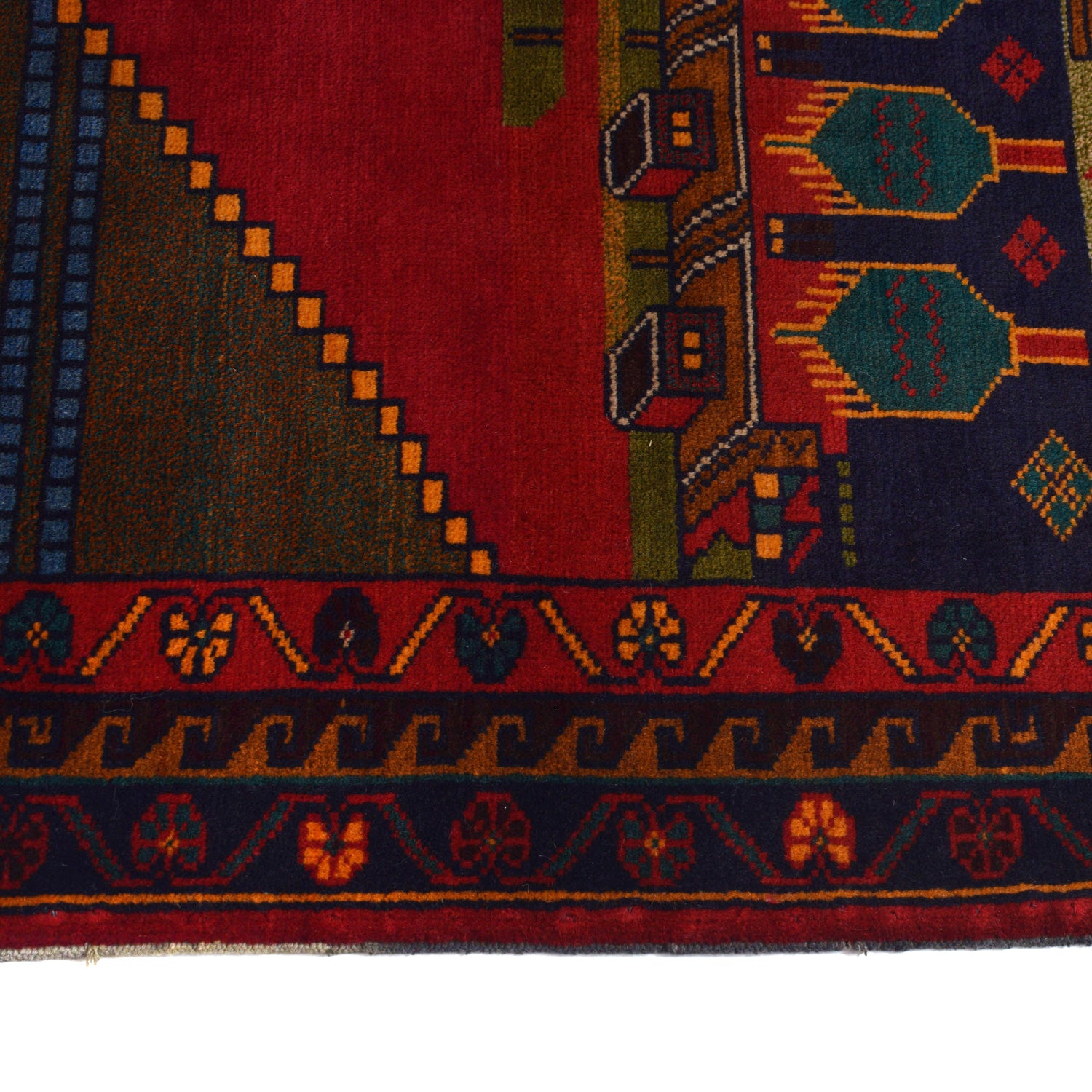 Handmade Village Design Rug 2' 11" x 4' 8" (ft)- No. B20796