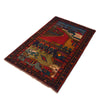 Handmade Village Design Rug 2' 11" x 4' 8" (ft)- No. B20796