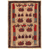 Handmade War Rug 3' 0 x 4' 3 (ft) - No. B20798