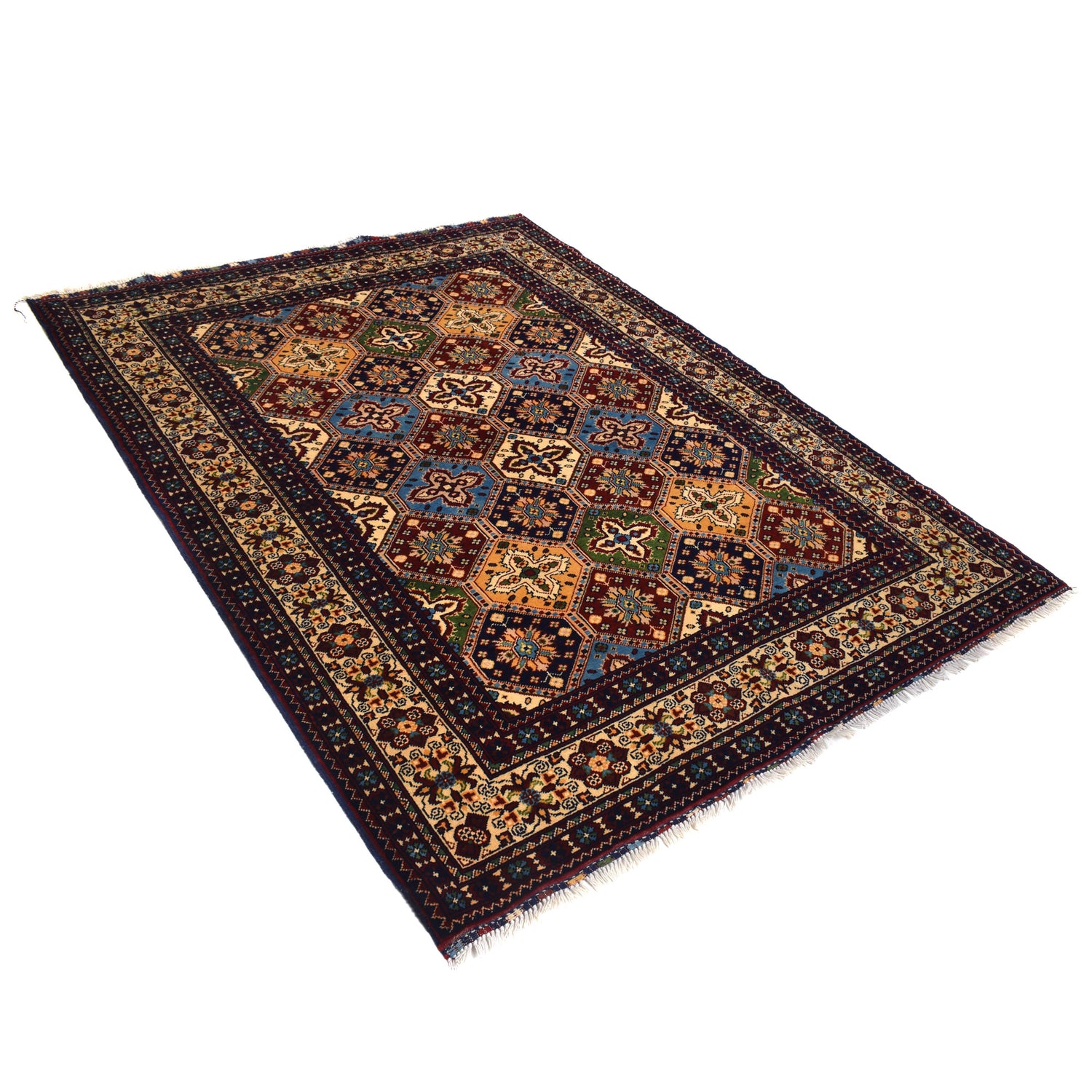 Handmade Oriental Rug 5' 1" x 6' 11" (ft) - No. B21048