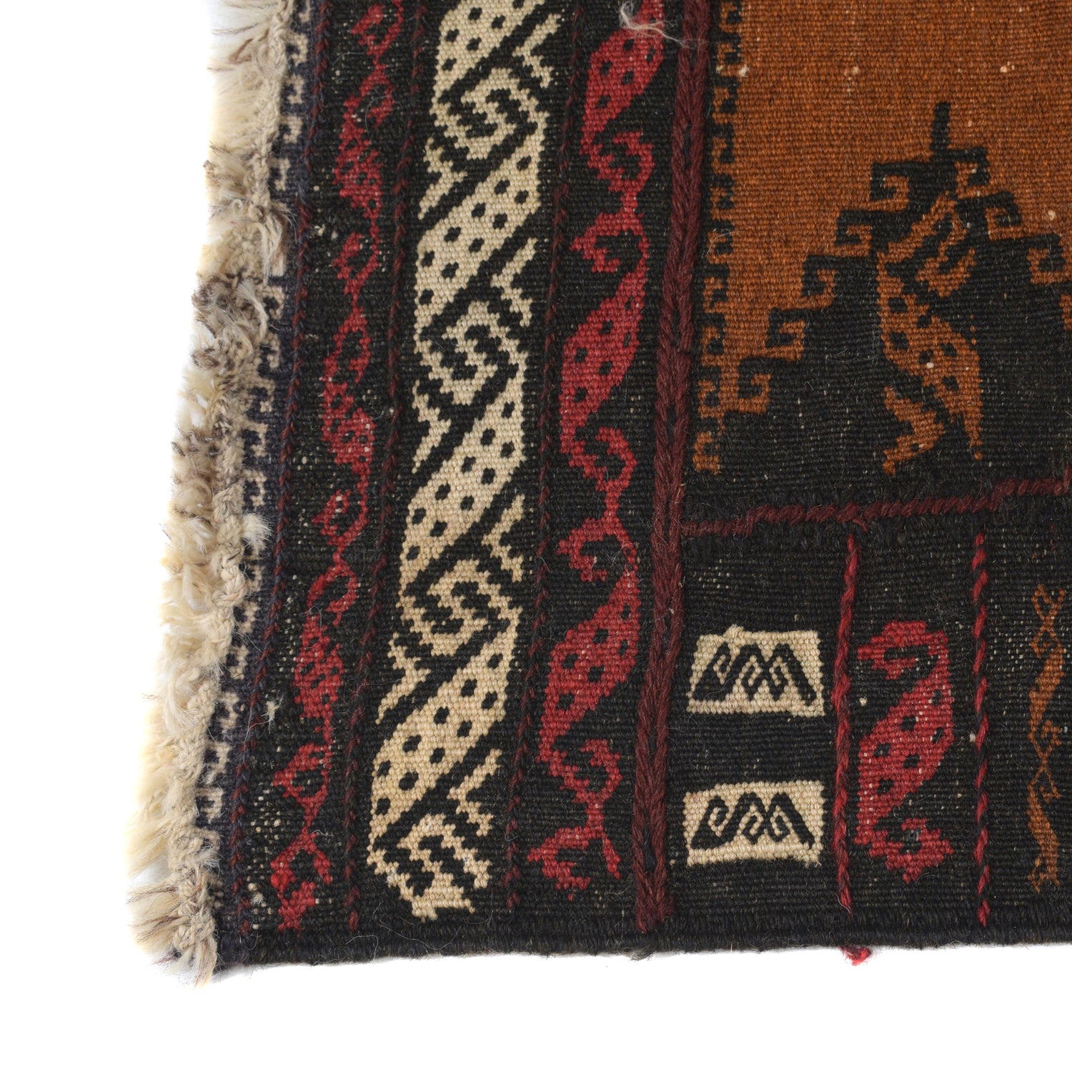 Flat Weave Kilim Runner 2' 2" x 4' 5" (ft) - No. B21331