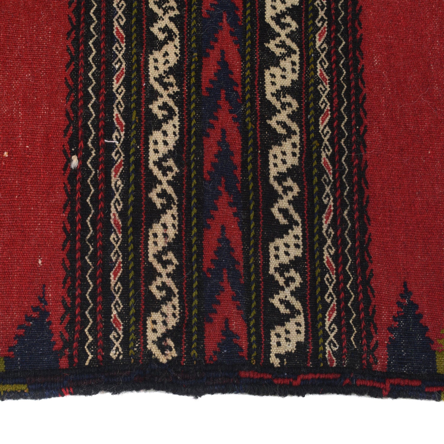 Flat Weave Kilim Runner 2' 4" x 4' 11" (ft) - No. B21335
